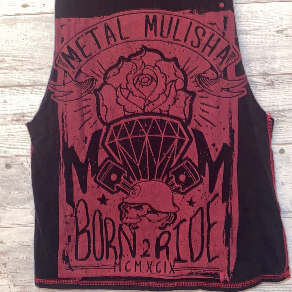 Metal Mulisha Black Tank Size S Motorcycle Women’s
